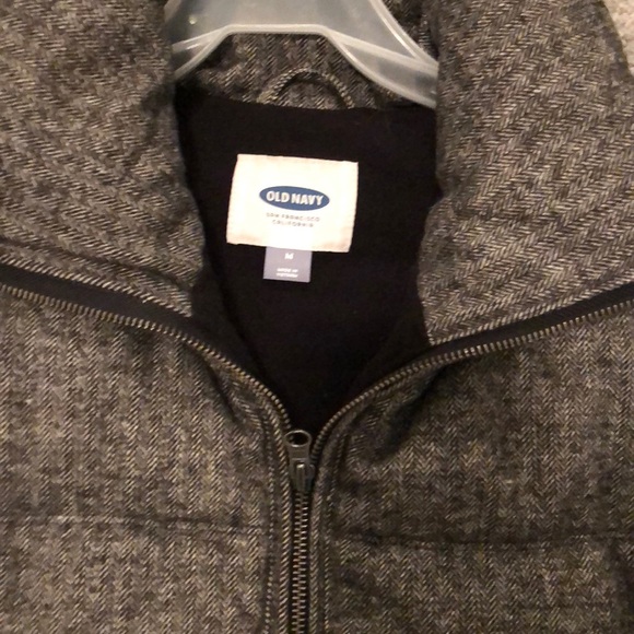 Gray fleece lined puffy vest - Picture 2 of 2